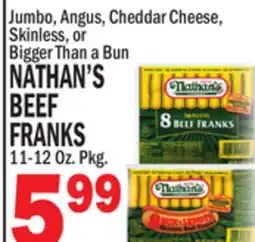 C Town NATHAN'S BEEF FRANKS offer