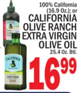 C Town CALIFORNIA OLIVE RANCH EXTRA VIRGIN OLIVE OIL 25.4 Oz. Btl offer