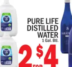 C Town PURE LIFE DISTILLED WATER offer