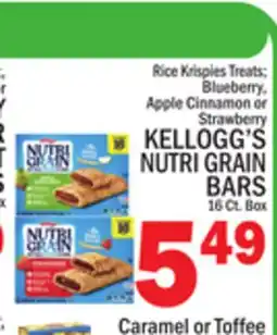 C Town KELLOGG'S NUTRI GRAIN BARS offer