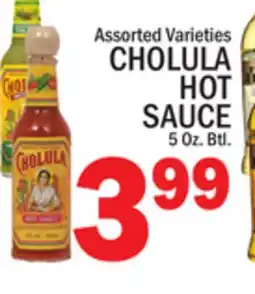 C Town CHOLULA HOT SAUCE offer
