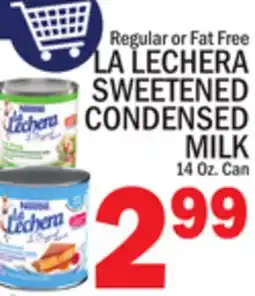 C Town LA LECHERA SWEETENED CONDENSED MILK offer