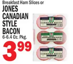 C Town JONES JONES CANADIAN STYLE BACON offer