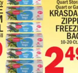 C Town KRASDALE ZIPPER FREEZER BAGS offer