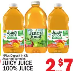 C Town JUICY JUICE 100% JUICE offer