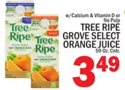C Town TREE RIPE GROVE SELECT ORANGE JUICE offer