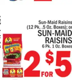 C Town SUN-MAID RAISINS offer