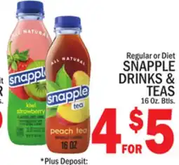 C Town SNAPPLE DRINKS & TEAS offer