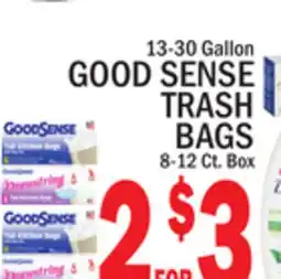 C Town GOOD SENSE TRASH BAGS offer