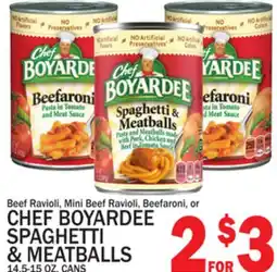 C Town CHEF BOYARDEE SPAGHETTI & MEATBALLS offer