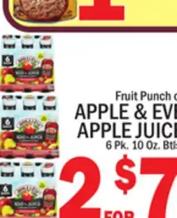 C Town APPLE & EVE APPLE JUICE offer
