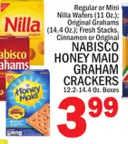 C Town NABISCO HONEY MAID GRAHAM CRACKERS 12.2-14.4 Oz. Boxes offer