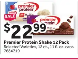Stop&Shop Premier Protein Shake offer