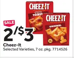 Stop&Shop Cheez-It offer