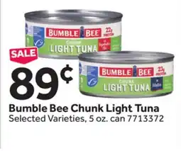 Stop&Shop Bumble Bee Chunk Light Tuna offer