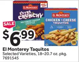 Stop&Shop El Monterey Taquitos offer