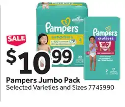 Stop&Shop Pampers Jumbo Pack offer