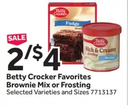 Stop&Shop Betty Crocker Favorites Brownie Mix or Frosting offer