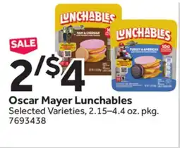 Stop&Shop Oscar Mayer Lunchables offer
