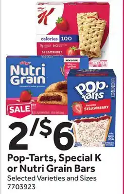 Stop&Shop Pop-Tarts, Special K or Nutri Grain Bars offer