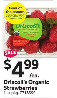 Stop&Shop Driscoll's Organic Strawberries offer