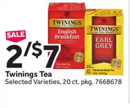 Stop&Shop Twinings Tea offer