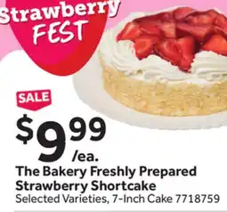 Stop&Shop The Bakery Freshly Prepared Strawberry Shortcake offer