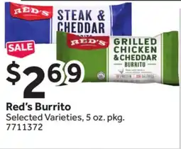 Stop&Shop Red's Burrito offer