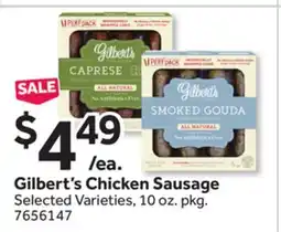 Stop&Shop Gilbert's Chicken Sausage offer