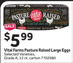 Stop&Shop Vital Farms Pasture Raised Large Eggs offer