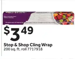 Stop&Shop Stop & Shop Cling Wrap offer