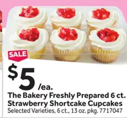 Stop&Shop Freshly Prepared 6 ct. Strawberry Shortcake Cupcakes offer
