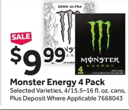 Stop&Shop Monster Energy offer
