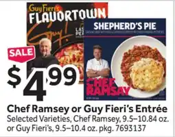 Stop&Shop Chef Ramsey or Guy Fieri's Entrée offer