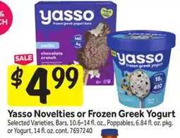 Stop&Shop Yasso Novelties or Frozen Greek Yogurt offer