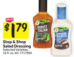 Stop&Shop Stop & Shop Salad Dressing offer