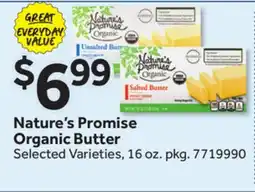 Stop&Shop Nature's Promise Organic Butter offer