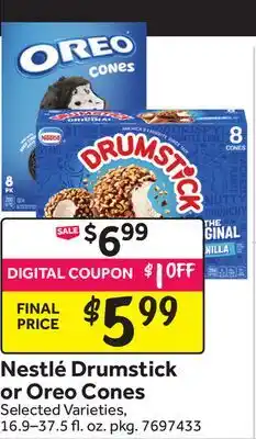 Stop&Shop Nestlé Drumstick or Oreo Cones offer