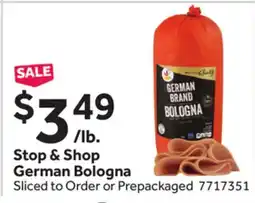 Stop&Shop Stop & Shop German Bologna offer