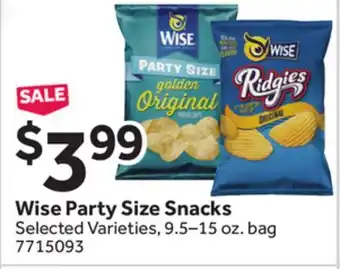 Stop&Shop Wise Party Size Snacks offer