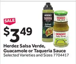 Stop&Shop Herdez Salsa Verde, Guacamole or Taqueria Sauce offer