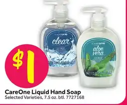 Stop&Shop CareOne Liquid Hand Soap offer