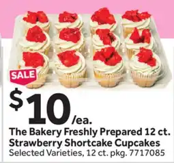 Stop&Shop Freshly Prepared 12 ct. Strawberry Shortcake Cupcakes offer