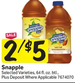 Stop&Shop Snapple offer