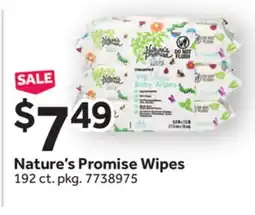 Stop&Shop Nature's Promise Wipes offer