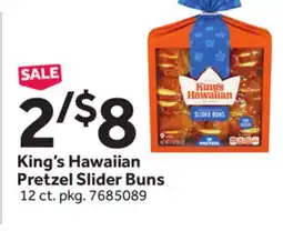 Stop&Shop King's Hawaiian Pretzel Slider Buns offer