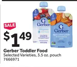 Stop&Shop Gerber Toddler Food offer