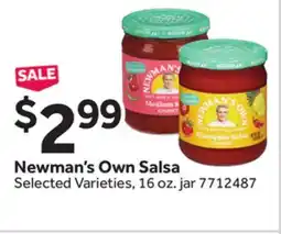 Stop&Shop Newman's Own Salsa offer