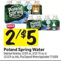 Stop&Shop Poland Spring Water offer