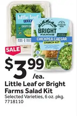Stop&Shop Little Leaf or Bright Farms Salad Kit offer